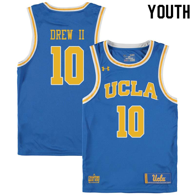Youth #10 Larry Drew II UCLA Bruins College Basketball Jerseys Sale-Blue - Click Image to Close